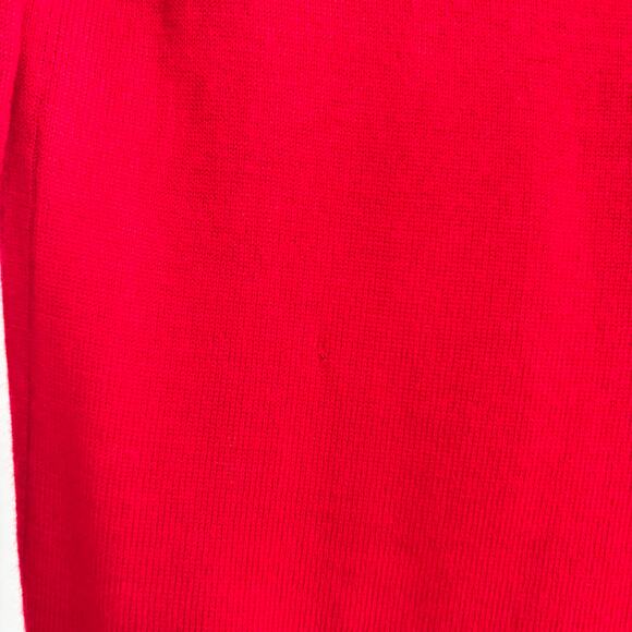 Talbots Petite Pure Merino Wool Sweater Women's Size Medium Holiday Red Sweater - Picture 3 of 7